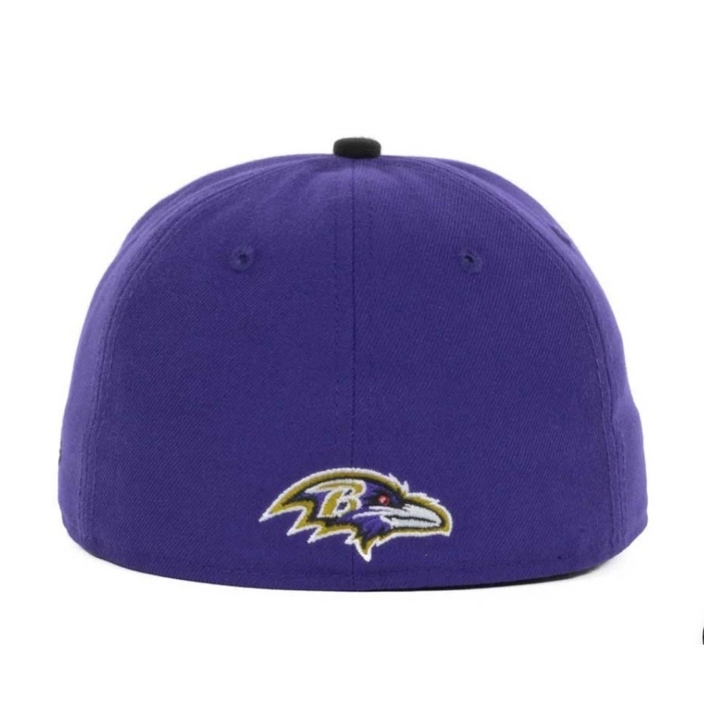 New Era Baltimore Ravens Big Logo Script Down 59FIFTY Fitted Hat Cap Sz 7 1/8 - Picture 3 of 3